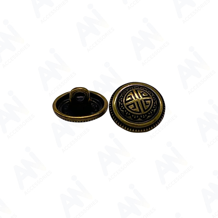 Antique Metal Buttons for DIY Projects | 12mm(20L)