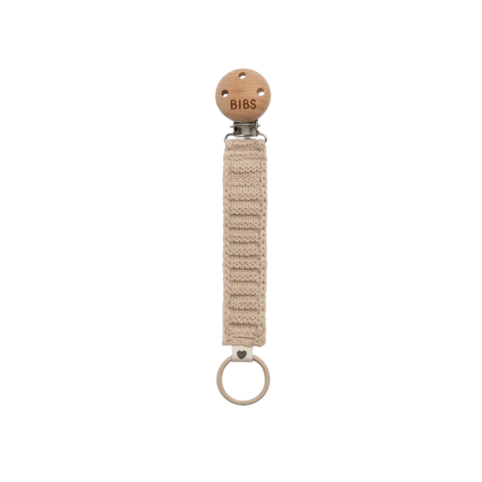 BIBS Knitted pacifier Clip