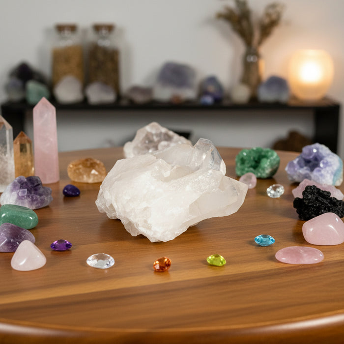 Clear Quartz Cluster Energy Point Crystal 4.5 Inch