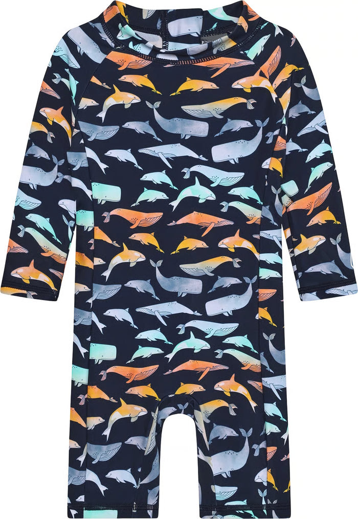 Color Kids - Raglan Swimsuit Dress Blues