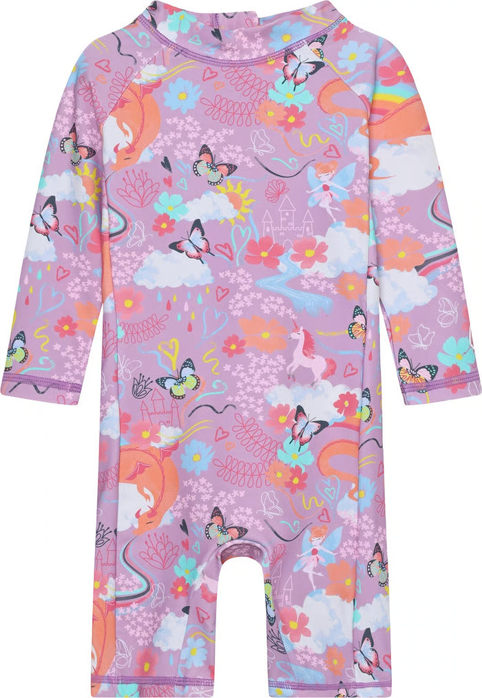 Color Kids - Raglan Swimsuit Lavender Mist