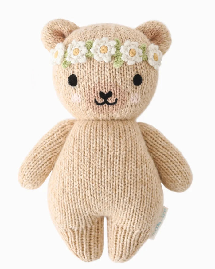 Cuddle+Kind Dolls - Baby Honey Bear - Ivory Floral