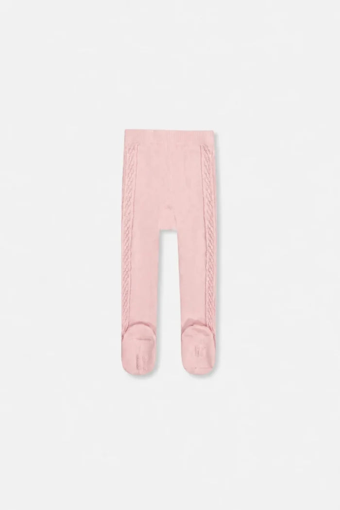 Deux Par Deux Knit Tights - Pink Dogwood