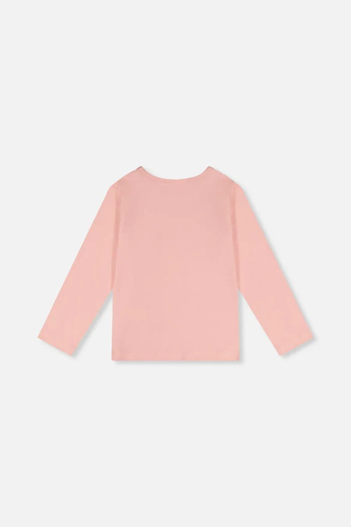 Deux Par Deux Organic Cotton Jersey T-Shirt - Silver Pink