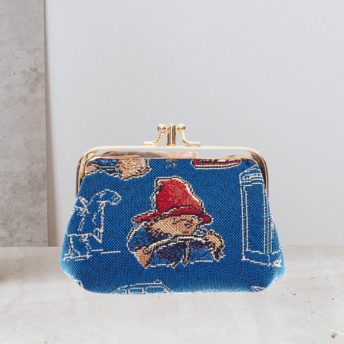 FRMP-PADDBL | Paddington Bear Blue Coin Clasp Frame Purse