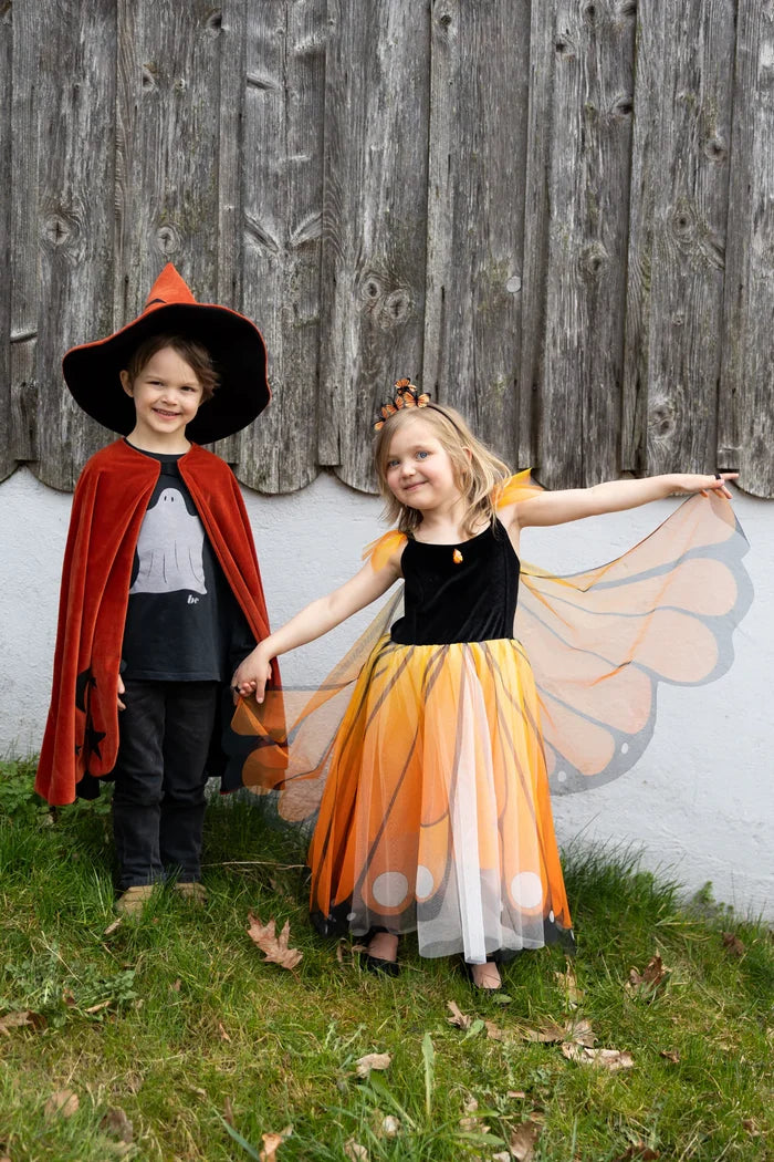Great Pretenders Butterfly Twirl Dress with Wings & Headband - Monarch
