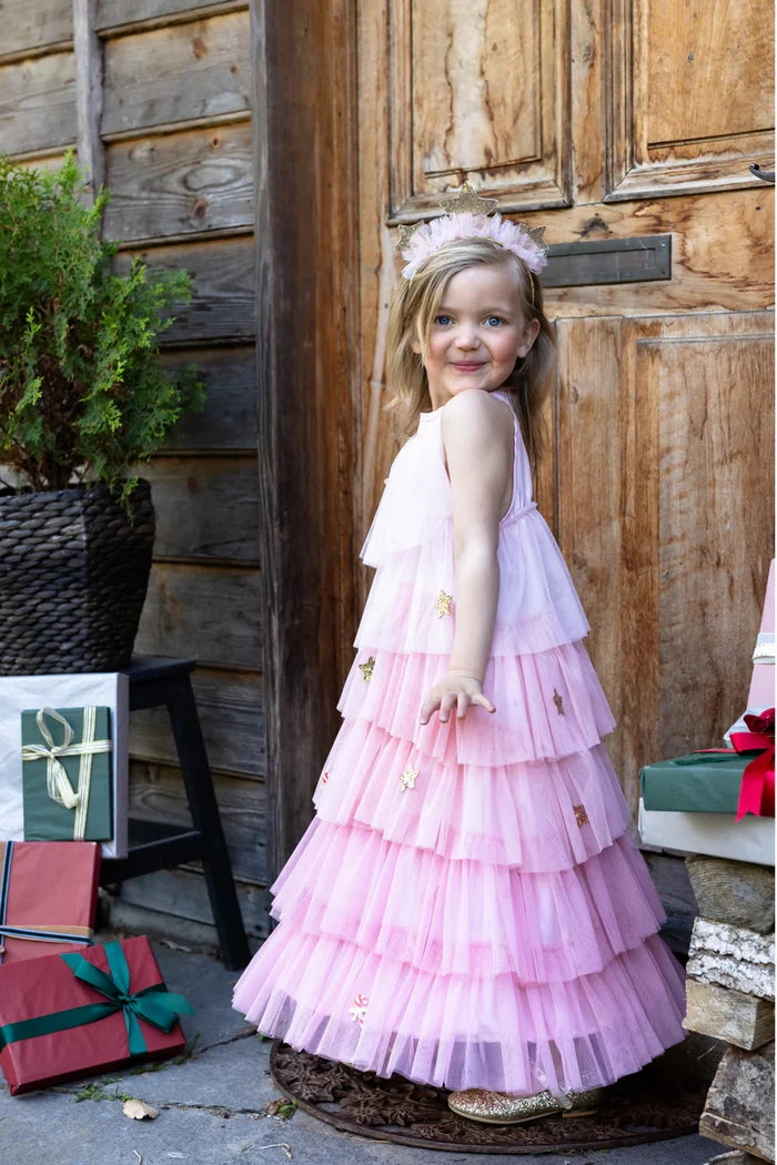 Great Pretenders Christmas Tree Dress with Headpiece - Blush