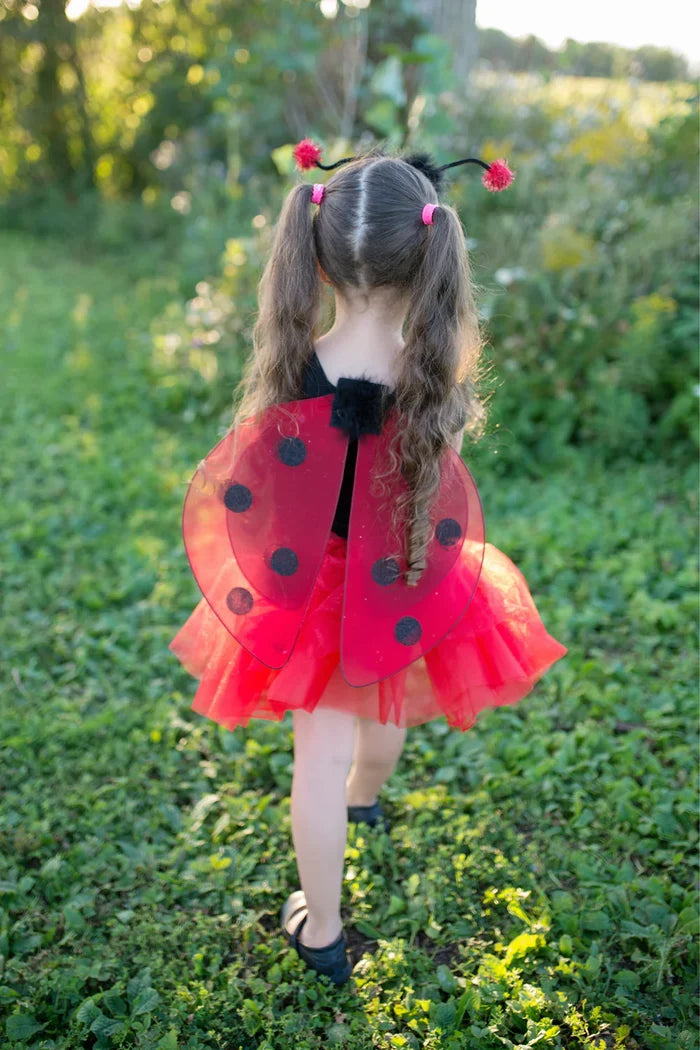 Great Pretenders Glitter Ladybug Tutu, WIngs & Headband