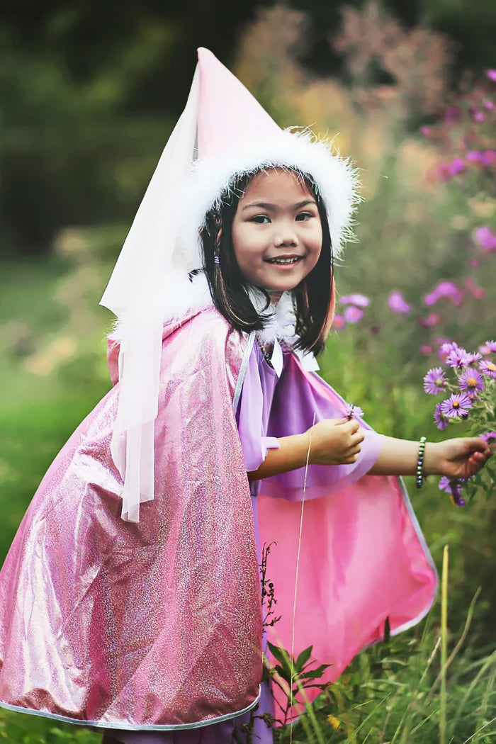 Great Pretenders Glitter Princess Cape - Pink