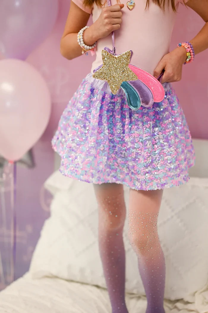 Great Pretenders Party Sequins Skirt - Purple