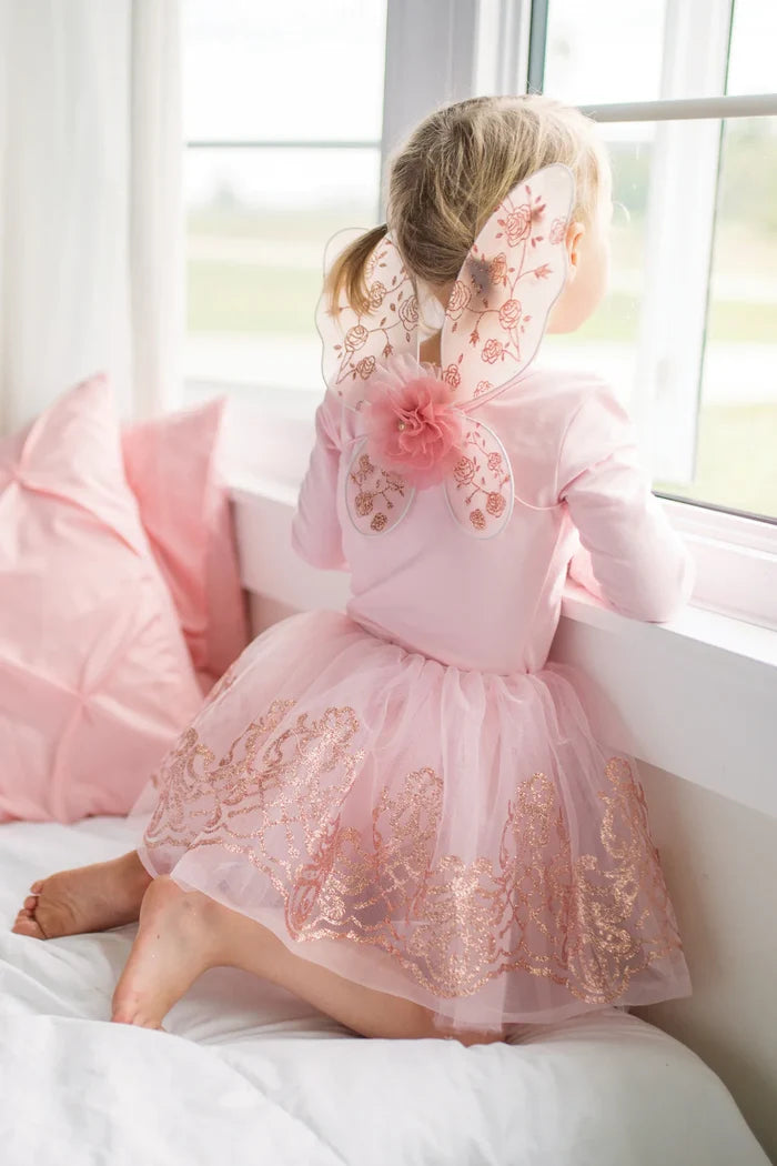 Great Pretenders Tutu & Wings Set - Rose Gold