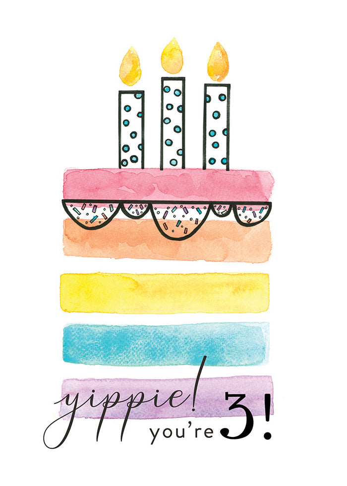 Greeting Cards - Gaelle/ Yippie! You're 3!