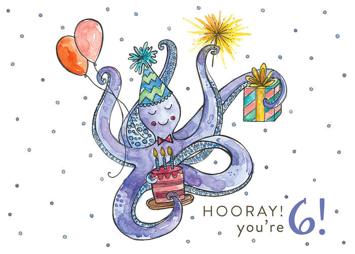 Greeting Cards - Octave/Hooray! You're 6