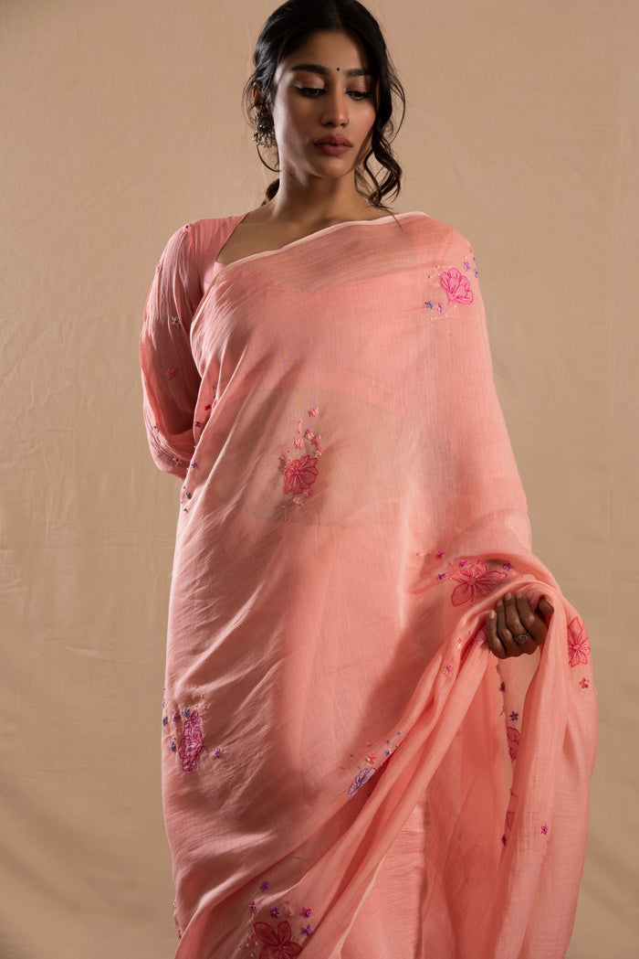 Gulmohar Chanderi Sari