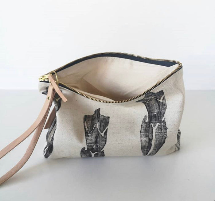 Hand Painted Clutch Handbag