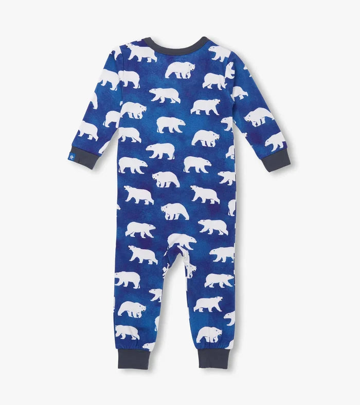 Hatley Bamboo Coverall - Midnight Polar Bear