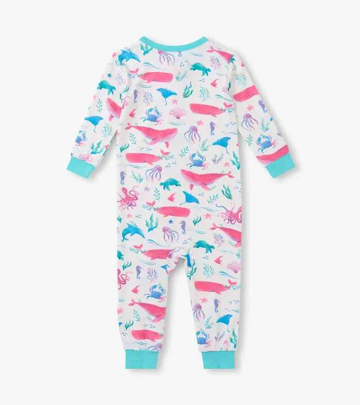 Hatley Bamboo Coverall - Painted Sealife