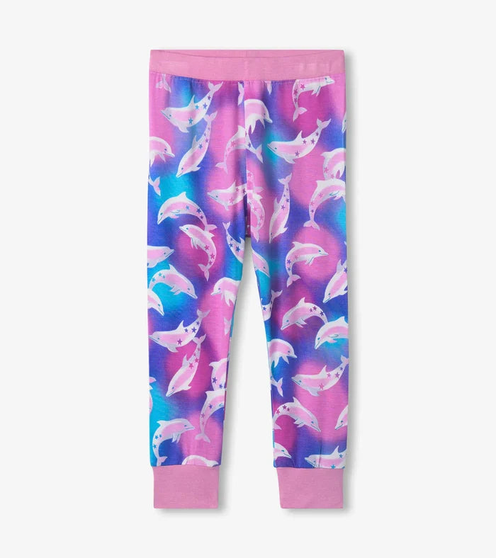 Hatley Bamboo Pajama Set - Airbrush Dolphins