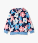 Hatley Fleece Zip-Up Hoodie - Big Flowers
