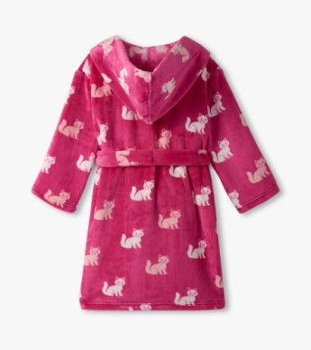 Hatley Fuzzy Fleece Robe - Little Kitties