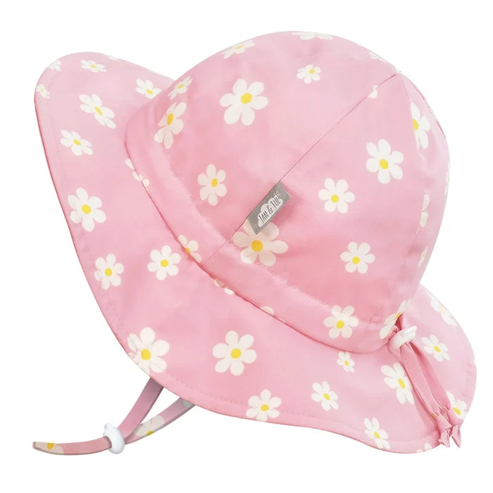 Jan & Jul Cotton Floppy Hat - Pink Daisy