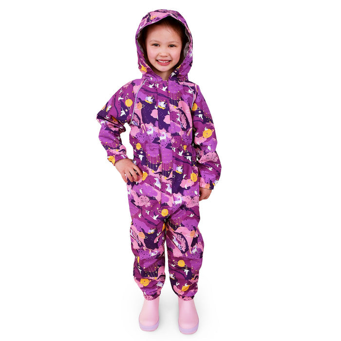 Jan & Jul Cozy-Dry Rain Play Suit - Purple Dream