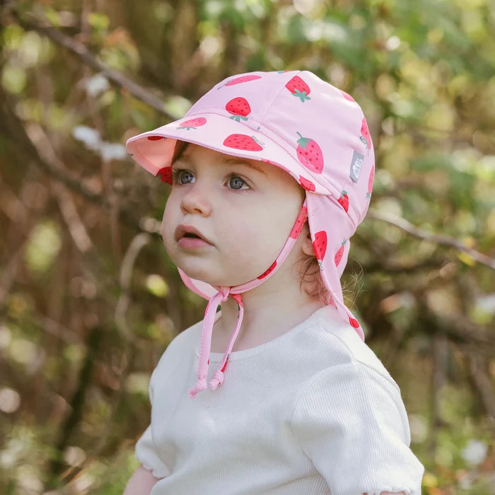 Jan & Jul Sun Soft UV Baby Cap - Pink Strawberry