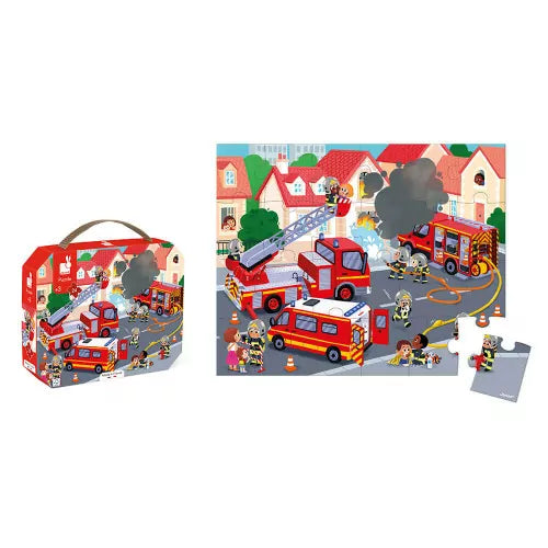 Janod 24pc Puzzle - Firemen