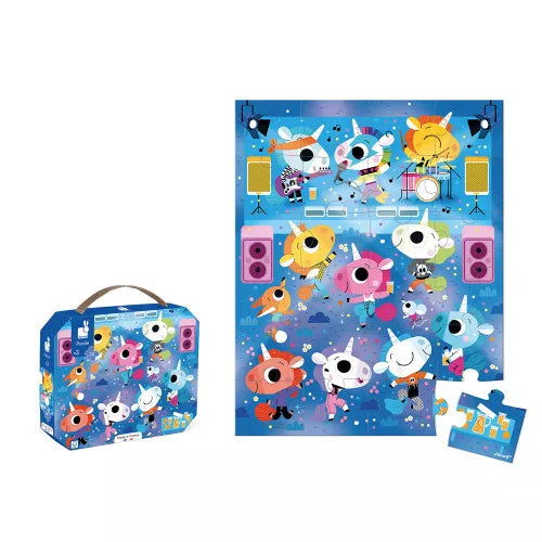 Janod 24pc Puzzle - Unicorns Rock Concert