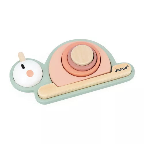 Janod Sweet Cocoon Stackable Sensory Snail