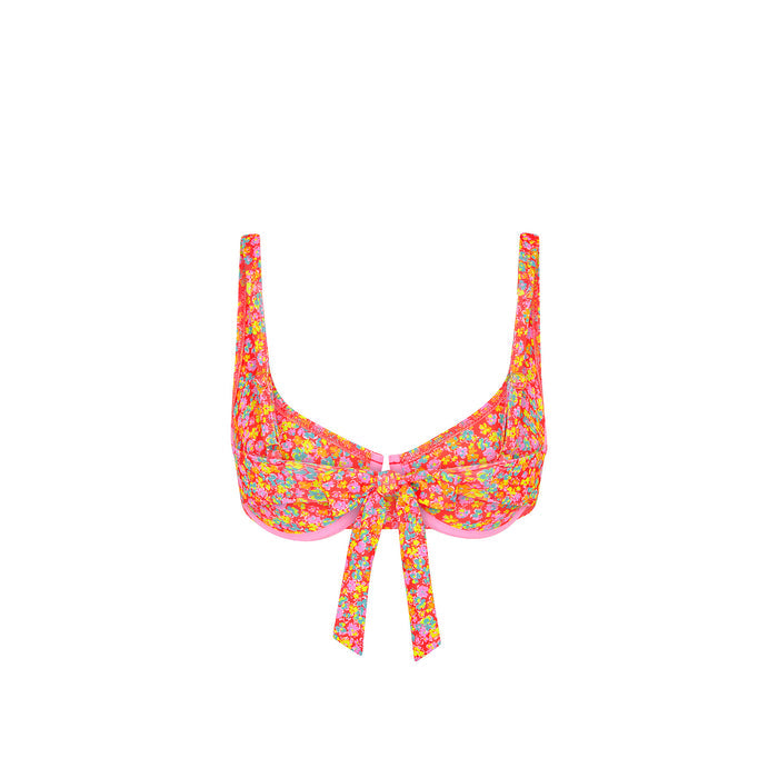 Kulani Kinis Underwire Tie Back Bikini Top - Bubble Pop (Diving for Pearls Collection)