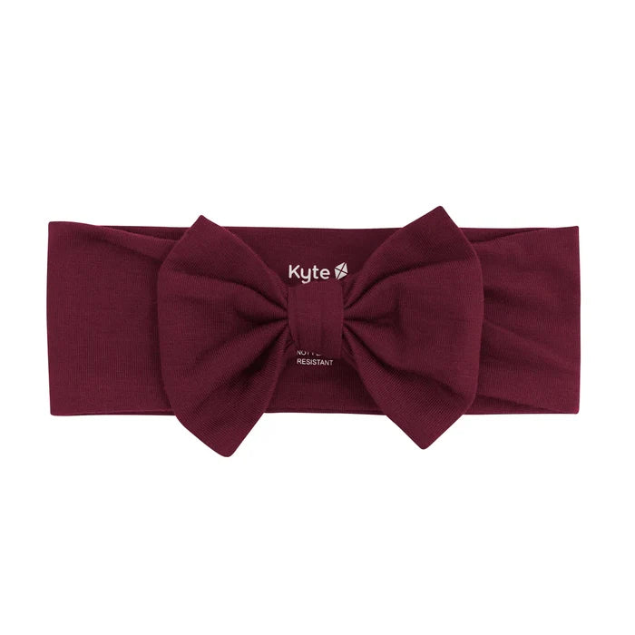 Kyte Baby Bow Headband - Burgundy
