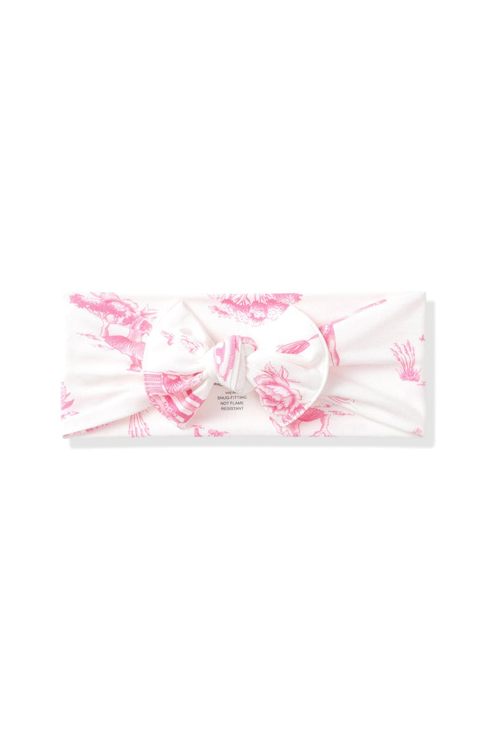 Kyte Baby Knotted Headband Bow - Toile Ballet