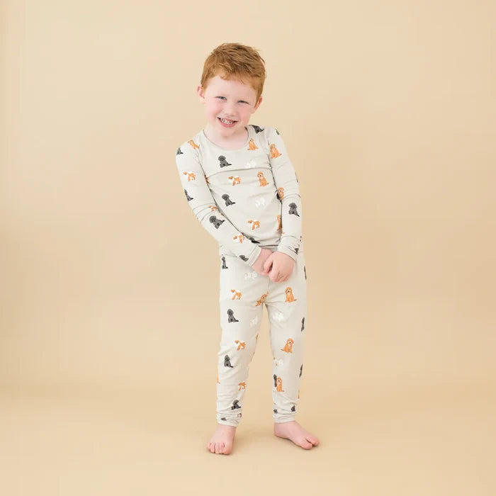 Kyte Baby Long Sleeve Toddler Pajama Set - Fluffy Dog