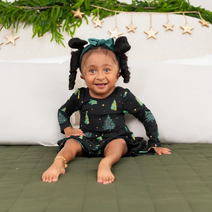 Kyte Baby Long Sleeve Twirl Bodysuit Dress - Twinkle Tree