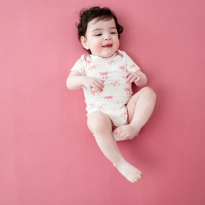 Kyte Baby Short Sleeve Bodysuit - Bow