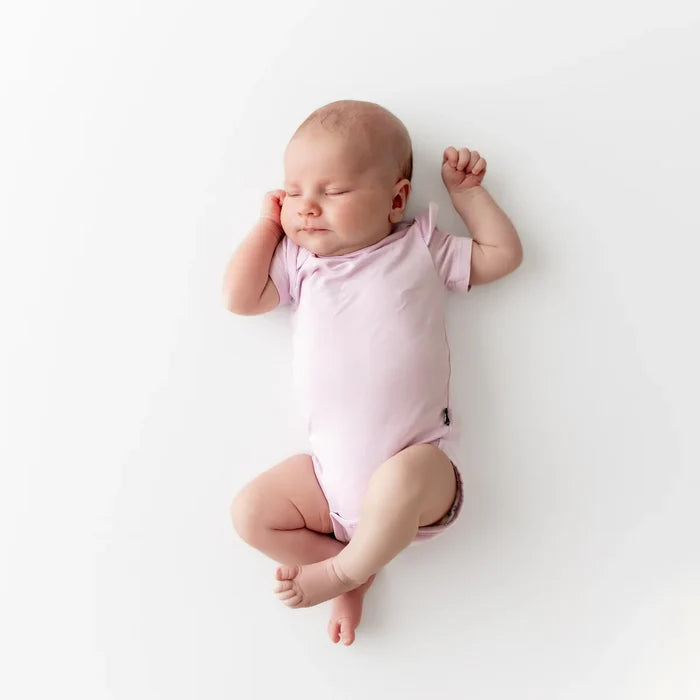 Kyte Baby Short Sleeve Bodysuit - Thistle
