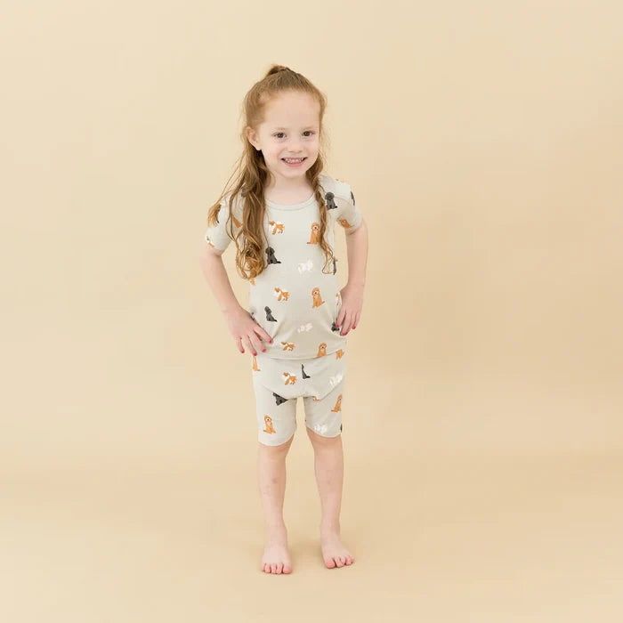 Kyte Baby Short Sleeve Pajama Set - Fluffy Dog