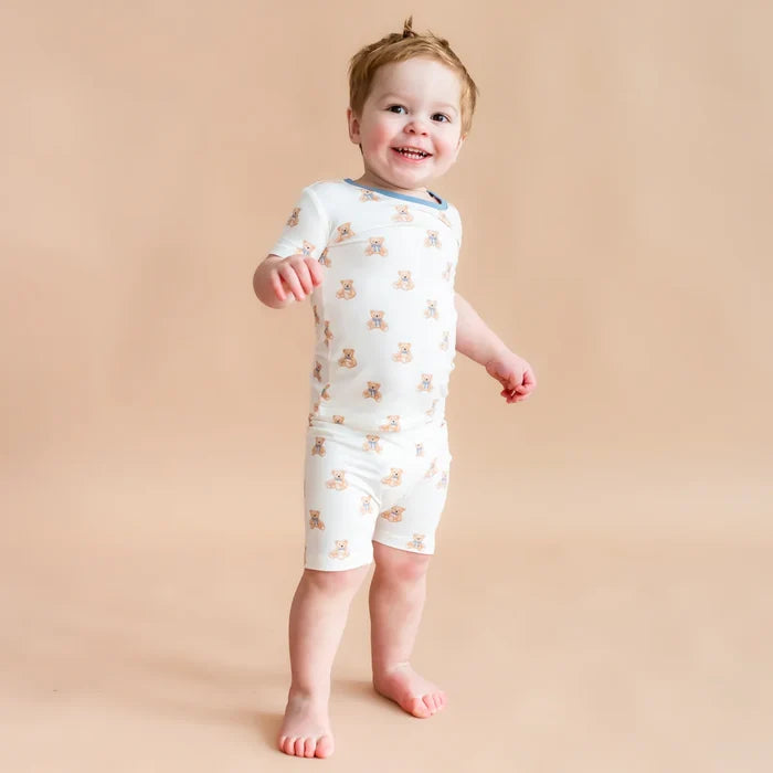 Kyte Baby Short Sleeve Pajama Set - Teddy Bear