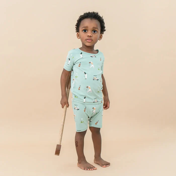 Kyte Baby Short Sleeve Toddler Pajama Set - Golf