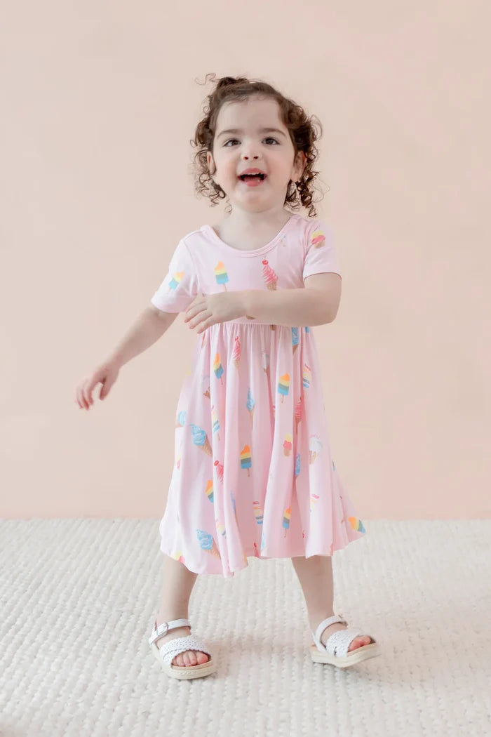 Kyte Baby Twirl Dress - Sakura Ice Cream