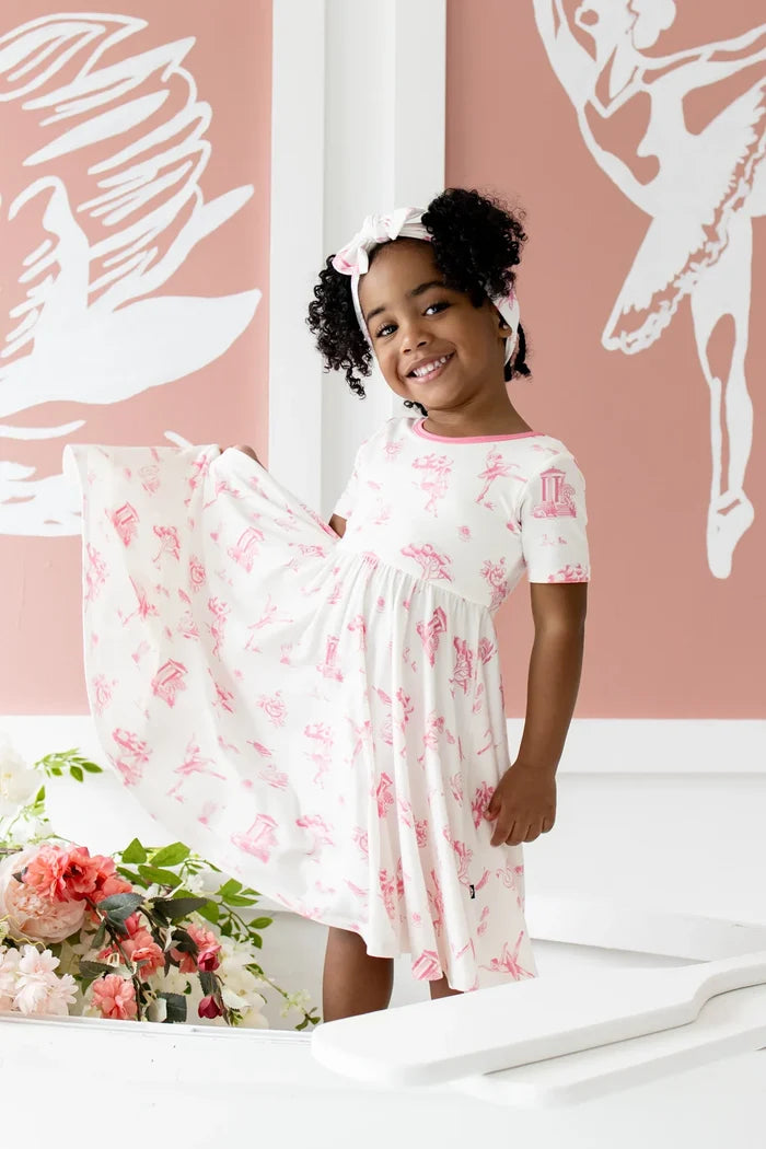 Kyte Baby Twirl Dress - Toile Ballet