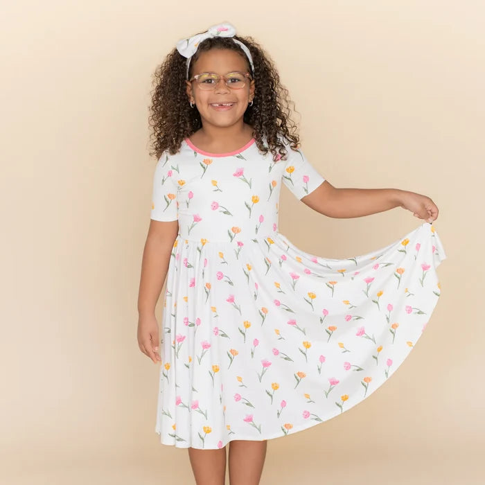 Kyte Baby Twirl Dress - Tulip