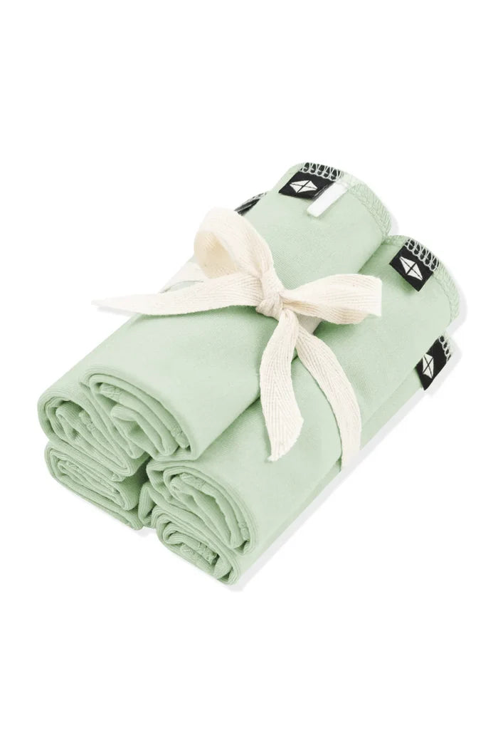 Kyte Baby Washcloth 5-Pack - Basil