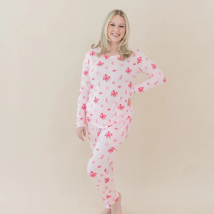 Kyte Baby Women's Jogger Pajama Set - Disco Cowgirl
