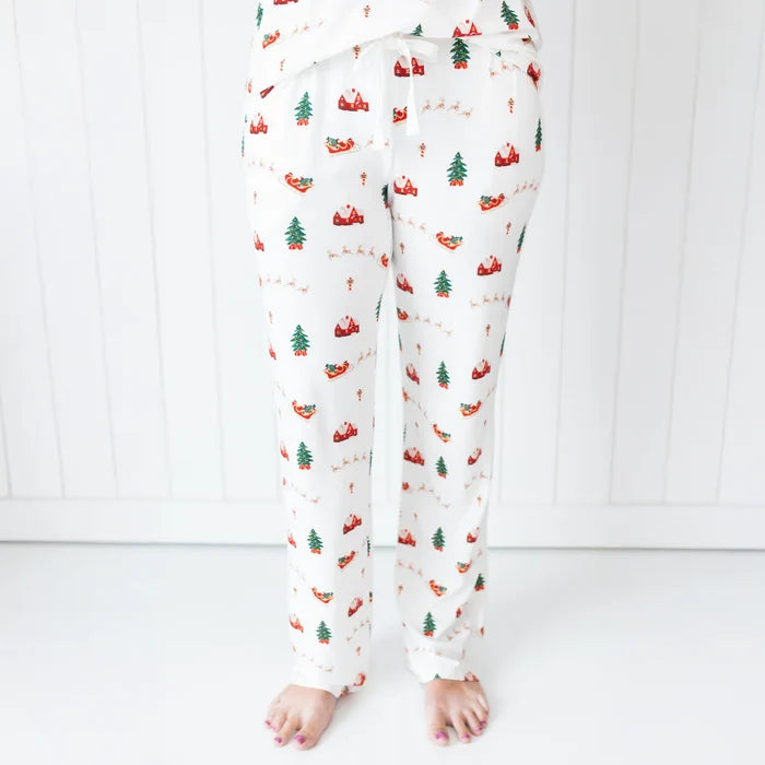 Kyte Baby Women's Lounge Pants - Santa Sleigh