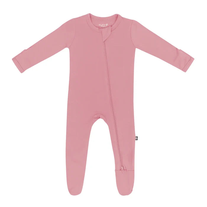 Kyte Baby Zippered Footie - Apple Blossom