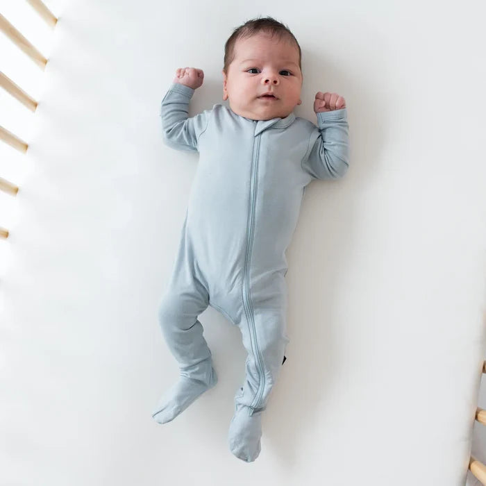 Kyte Baby Zippered Footie - Fog