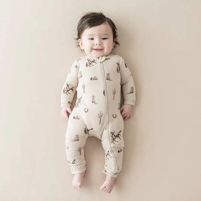 Kyte Baby Zippered Romper - Classic Cowboy