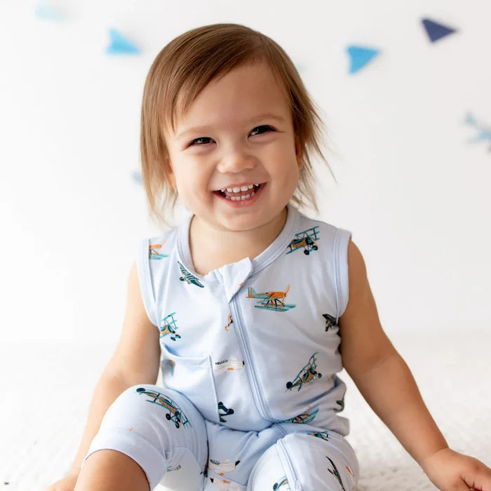 Kyte Baby Zippered Sleeveless Romper - Take Off